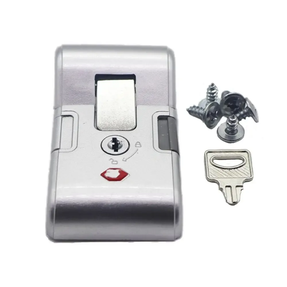 serrure portable noire et argentée avec mot de passe pour bagages, valise antivol, outil de sécurité, loquet, cadenas de sécurité