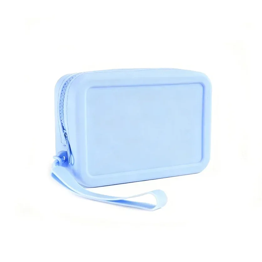trousse de maquillage de voyage en silicone souple, adaptée aux cosmétiques et articles de toilette, réutilisable, facile à nettoyer, idéale pour les voyages