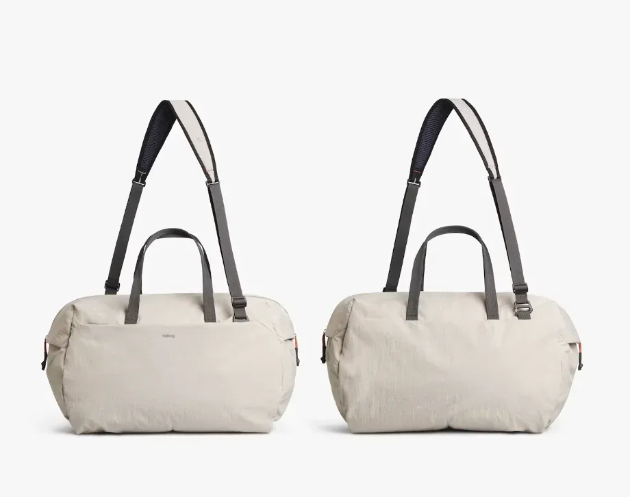 Sac de voyage léger Bellroy Lite Duffel 40L, sac de sport à double fermeture éclair, sac de voyage de grande capacité, sac à main pour les trajets quotidiens.