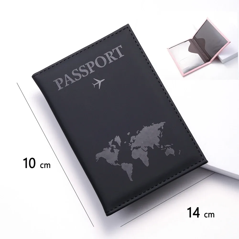 rfid anti blocage mince porte-passeport housse portefeuille de voyage pour hommes femmes multi-fonction id porte-carte bancaire accessoires