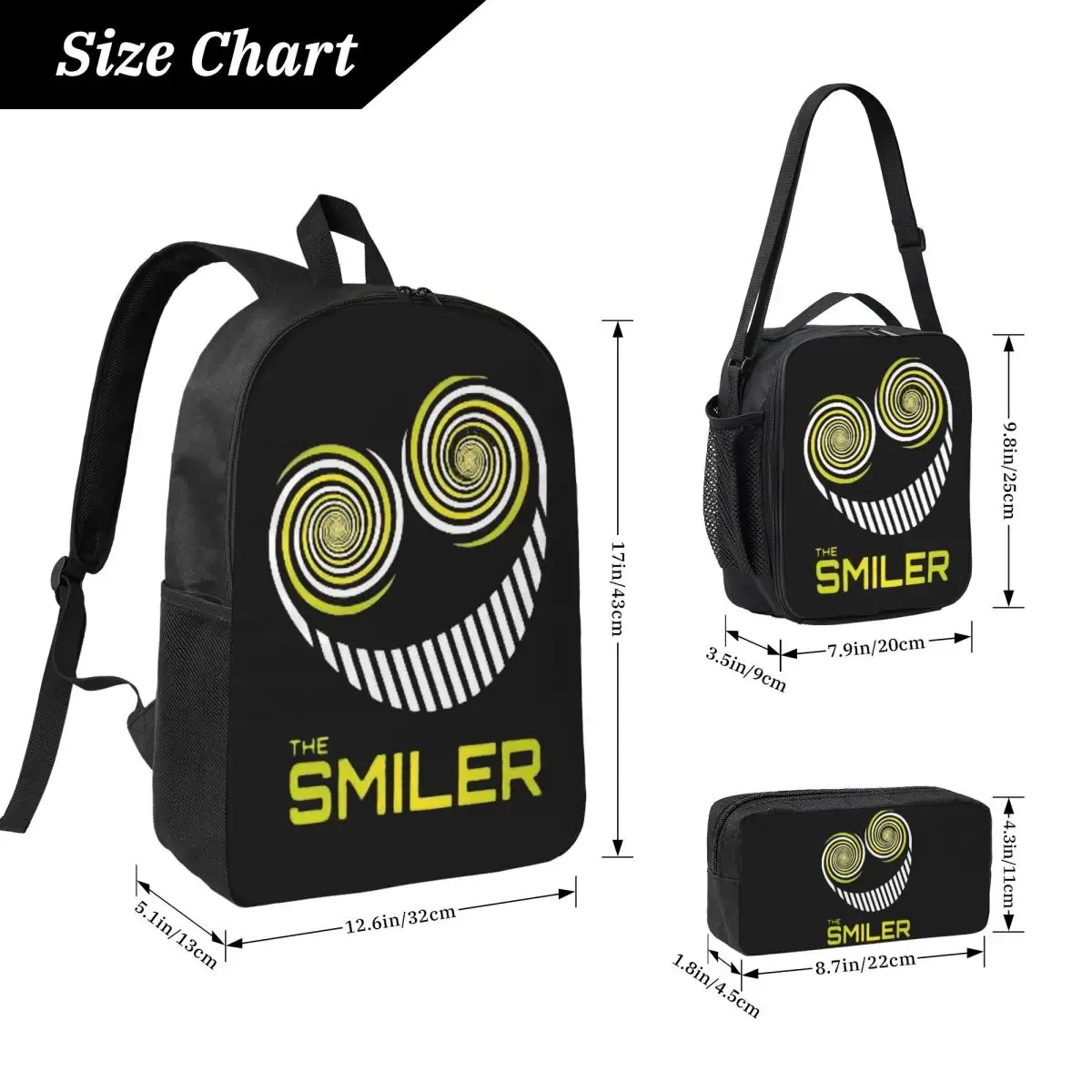 the smiler alton towers merch uk active backpack bookbag school bag laptop shoulder bags 3ps insulated lunch bag pencil case