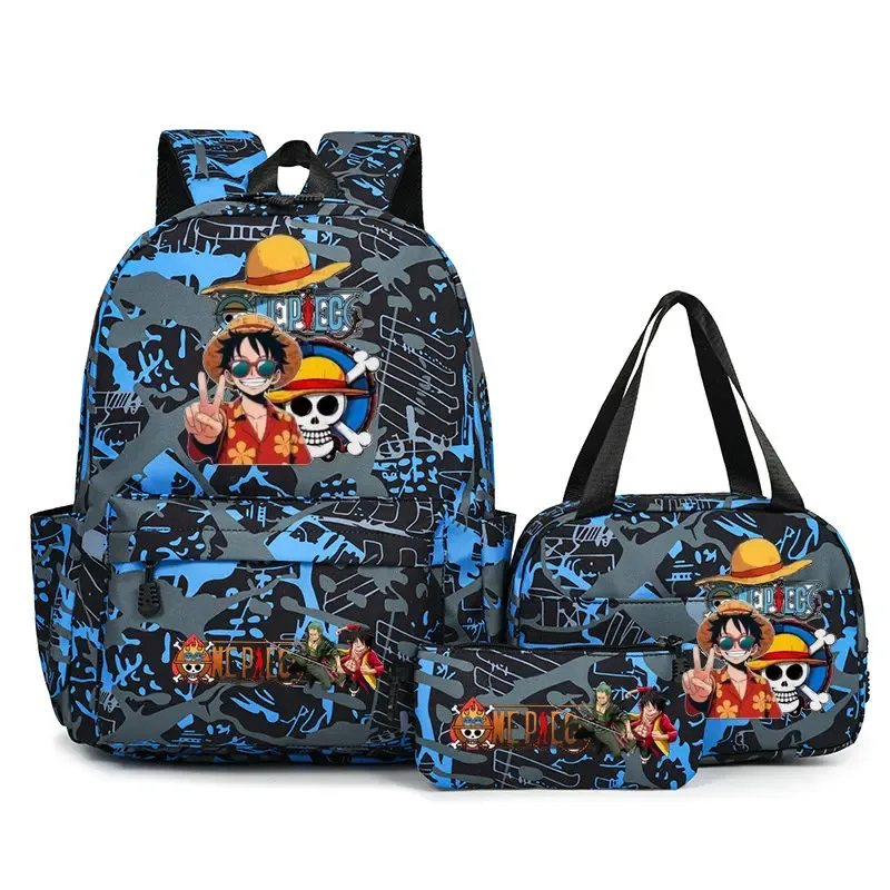 sacs à dos one piece pour étudiants, sacs d'école pour adolescents, hommes et femmes, sac fourre-tout, pochette, sacs à dos en nylon, sacs de voyage