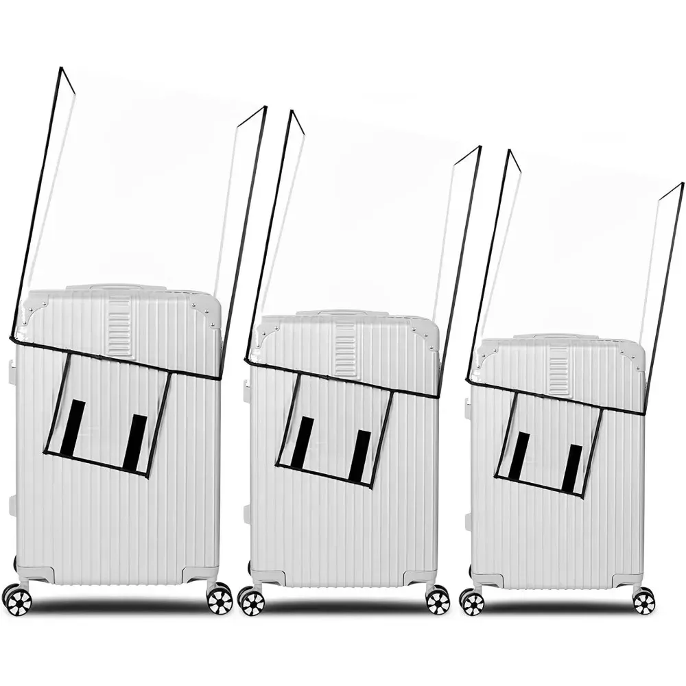 nouvelle housse de protection pour valise transparente imperméable épaisse de 20 à 30 pouces, housse de valise en pvc, housse roulante pour valise de voyage