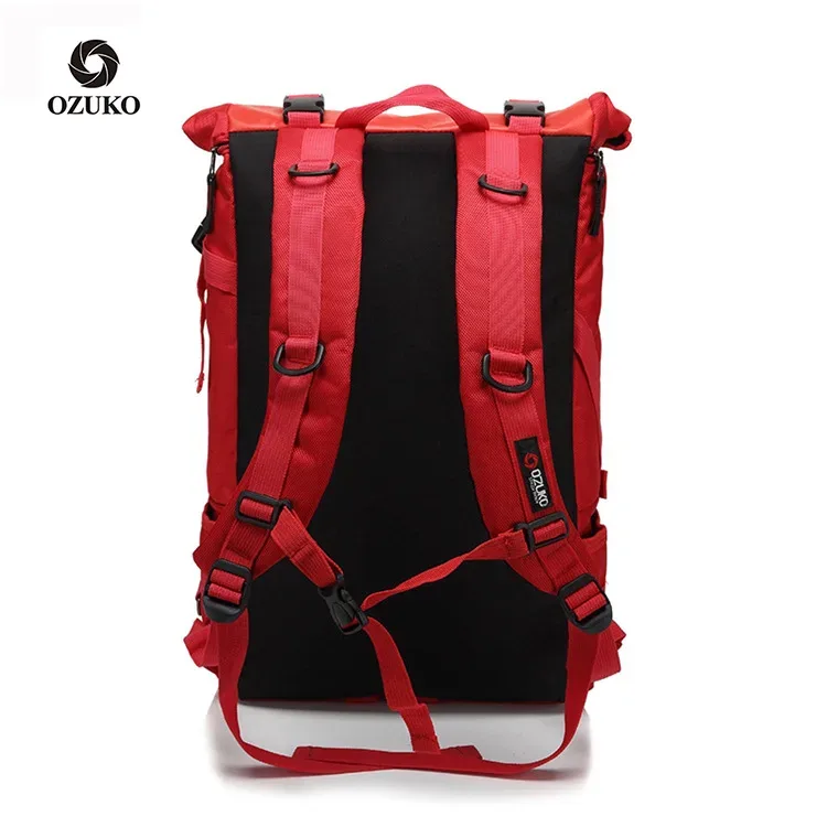 ozuko sac à dos hommes 15.6 pouces ordinateur portable hydrofuge cartable pour adolescent décontracté étudiant sacs à dos mâle voyage mochila mode