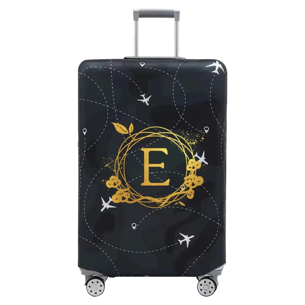 housse de protection pour bagages élastiques épais, série couronne imprimée pour valises de 18 à 32 pouces, accessoires de voyage