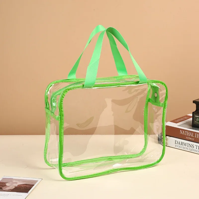 sacs de rangement transparents en pvc personnalisés avec logo imprimé, grands sacs de rangement pour jouets, sacs réutilisables transparents, sacs de voyage imperméables