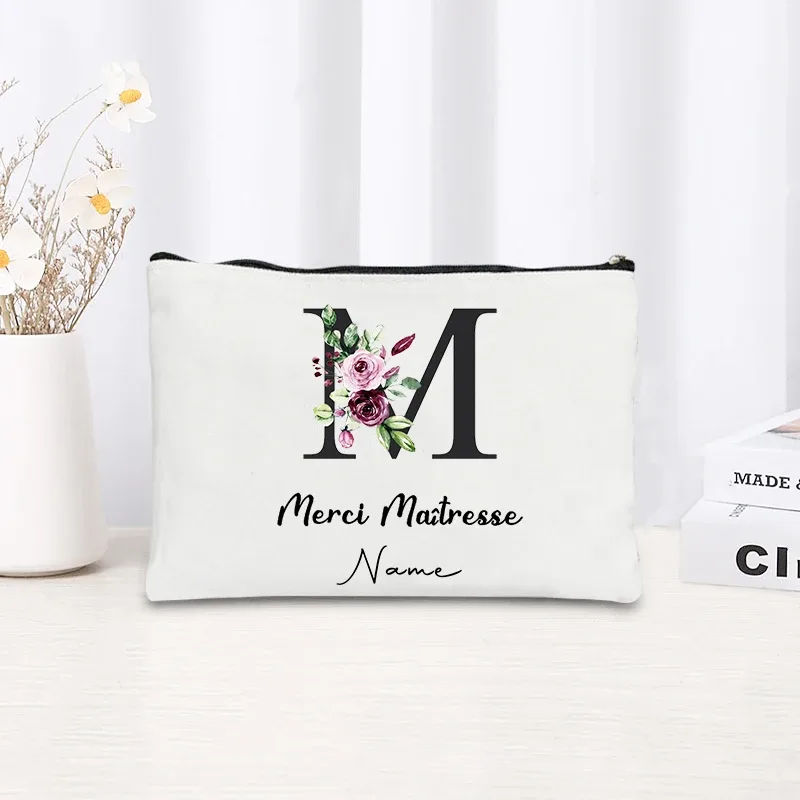 sac de maquillage personnalisé pour femmes, tendance blanche, vente chaude, pour mariage en plein air, fête d'enterrement de vie de célibataire, voyage, pochette de rangement pour rouge à lèvres