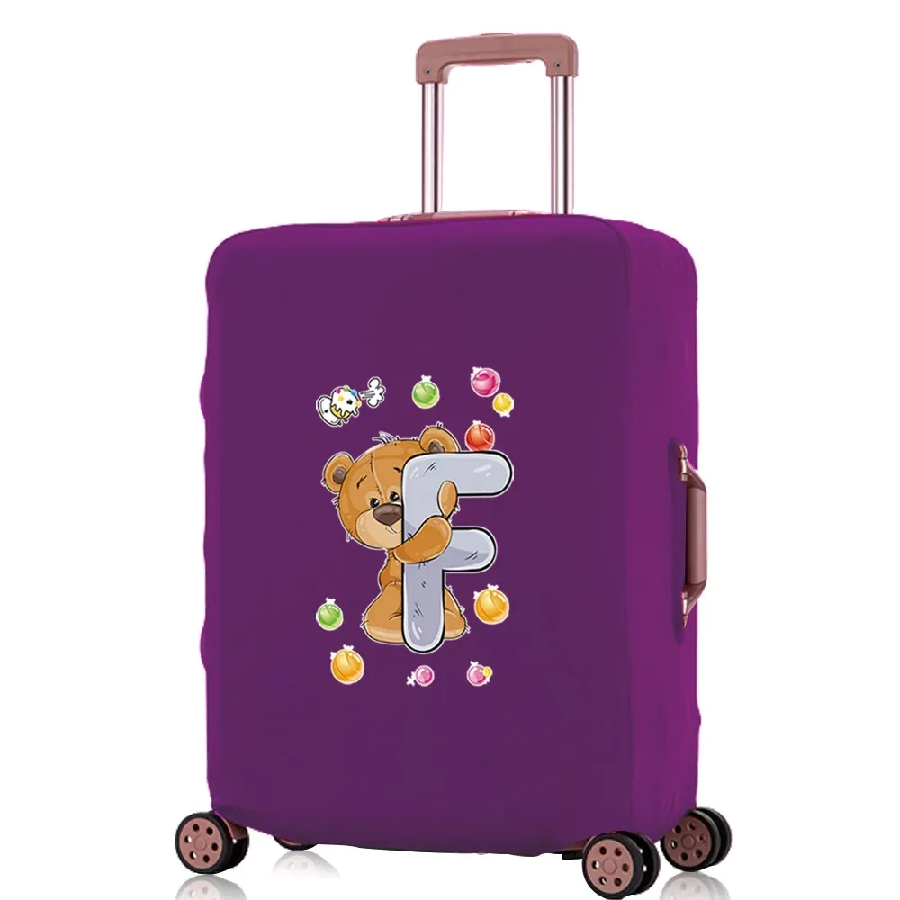 juste anti-poussière pour bagages de voyage, housses de protection pour bagages, accessoires de voyage, motif de la série bear letter, 18 "-32", 20223