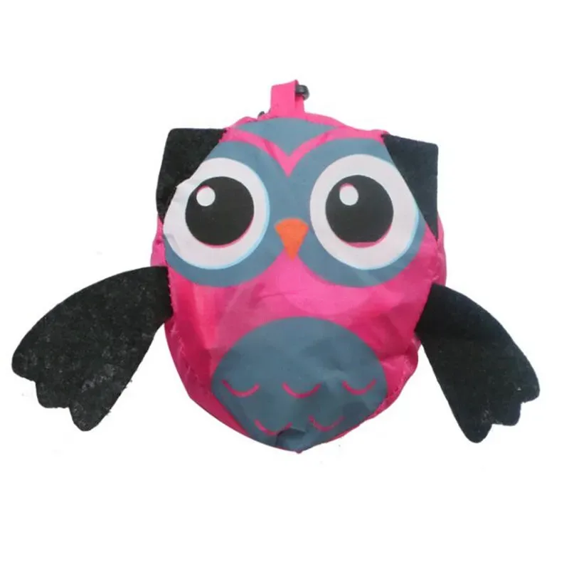 sac de courses pliable en forme de hibou, fourre-tout réutilisable, sac à bandoulière de voyage portable, sacs de rangement pliants, organisateur de maison