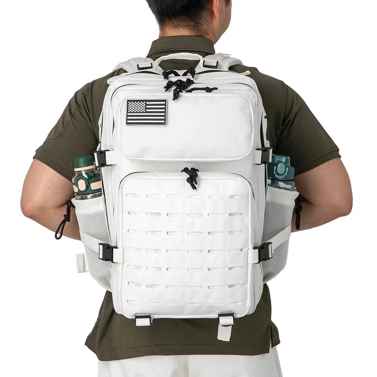 sac à dos tactique 25l/45l pour hommes et femmes, sac de survie en plein air, petit sac à dos d'école hking avec porte-bouteille