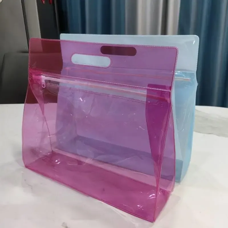 Sac de rangement portable en EVA imperméable avec fermeture éclair, séparation humide/sec pour la natation, la plage, les articles de toilette et le maquillage