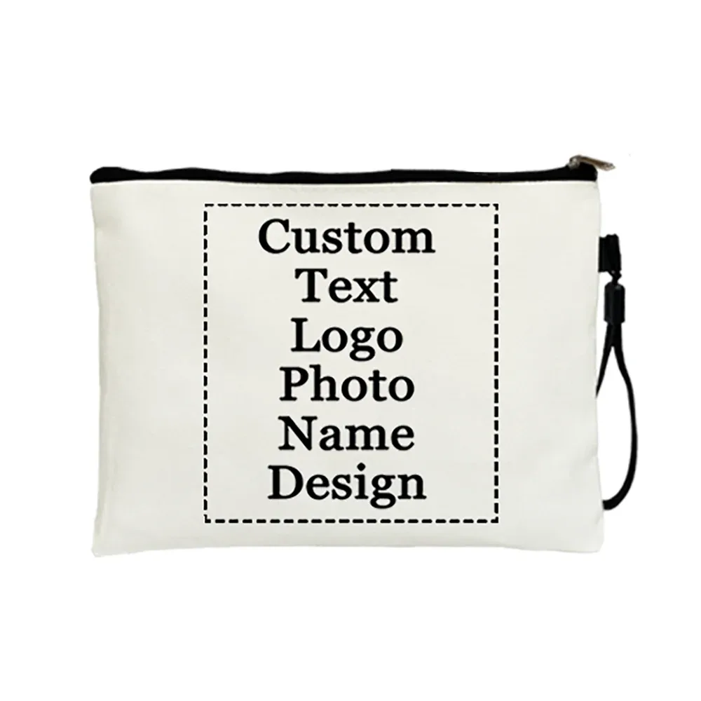sacs de rangement pour maquillage personnalisés avec logo/photo, sacs cosmétiques et de toilette, pochettes de maquillage, cadeau pour étudiants et mariées