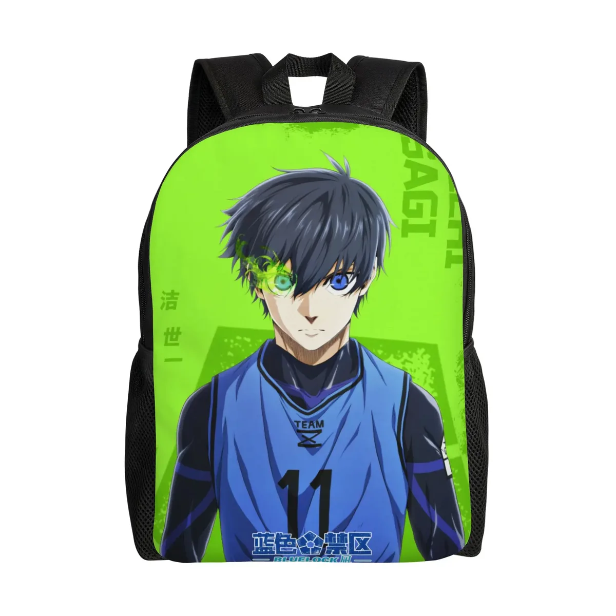 sac à dos pour femmes yoichi isagi blue locks anime, sac d'école pour enfants, sac à dos pour ordinateur portable, sac à bandoulière de voyage pour adolescents
