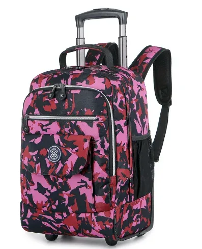 sacs à dos à roulettes pour ordinateur portable, sac à dos à roulettes de voyage étanche, grande capacité, sacs à roulettes pour hommes, bagages, sacs à main, 18 pouces