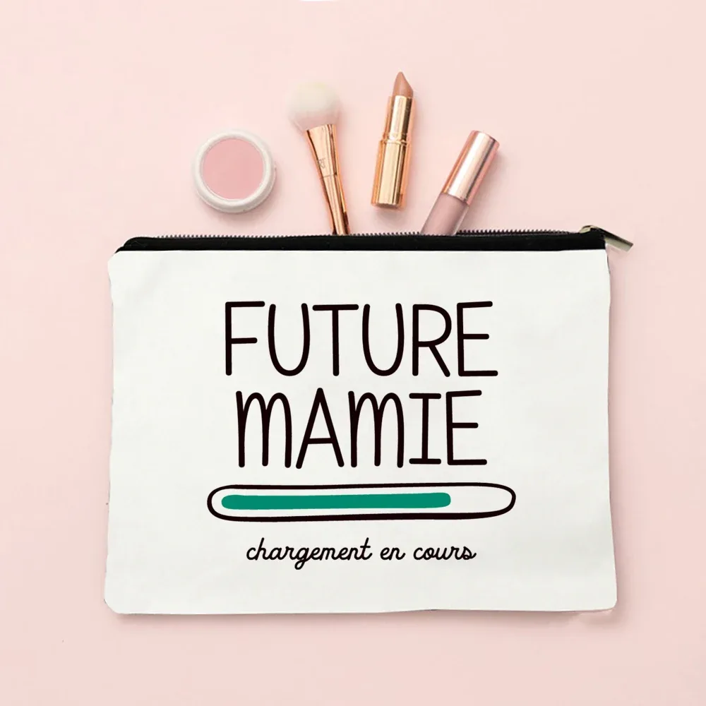 sacs à cosmétiques college avec fermeture éclair, cadeaux pour mamie, trousse de maquillage, meilleure grand-mère du monde, poudres de toilette, annonce de grossesse, voyage, présidence, eser