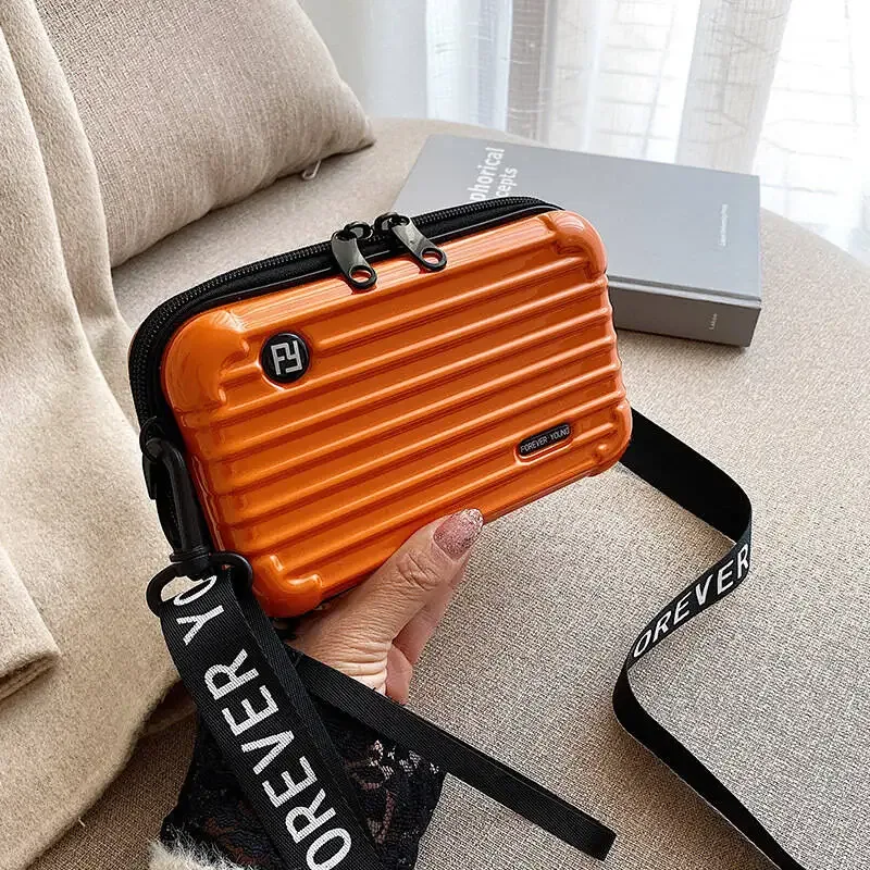 nouvelle mini valise, trousse de maquillage portable pour femme, trousse de maquillage grande capacité, trousse de maquillage imperméable à bandoulière pour extérieur