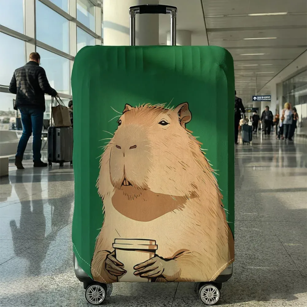 housse de protection pour bagages à motif animal, ensemble adapté aux bagages de 18 à 32 pouces, housse de poignée de valise, accessoires de voyage