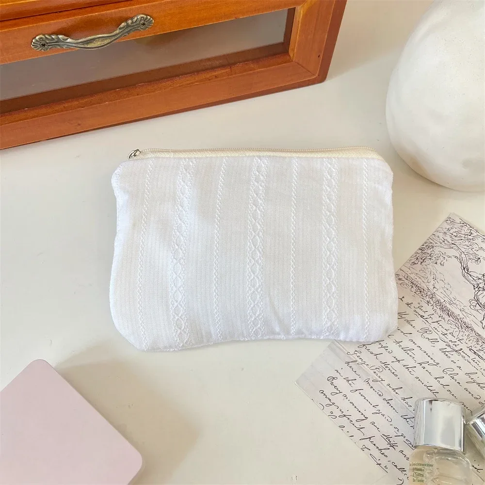 petit sac de maquillage cosmétique, mini sacs de rangement de serviettes hygiéniques rayées pour femmes, étui de maquillage pour rouge à lèvres, sac à main, pochette pour pièces de monnaie