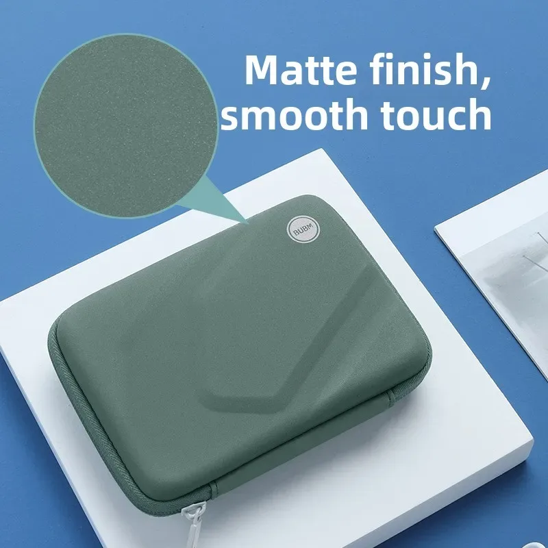 sac de rangement pour disque dur eva bubm, accessoires numériques, résistant aux chocs, anti-chute, sac de rangement de voyage, style minimaliste moderne
