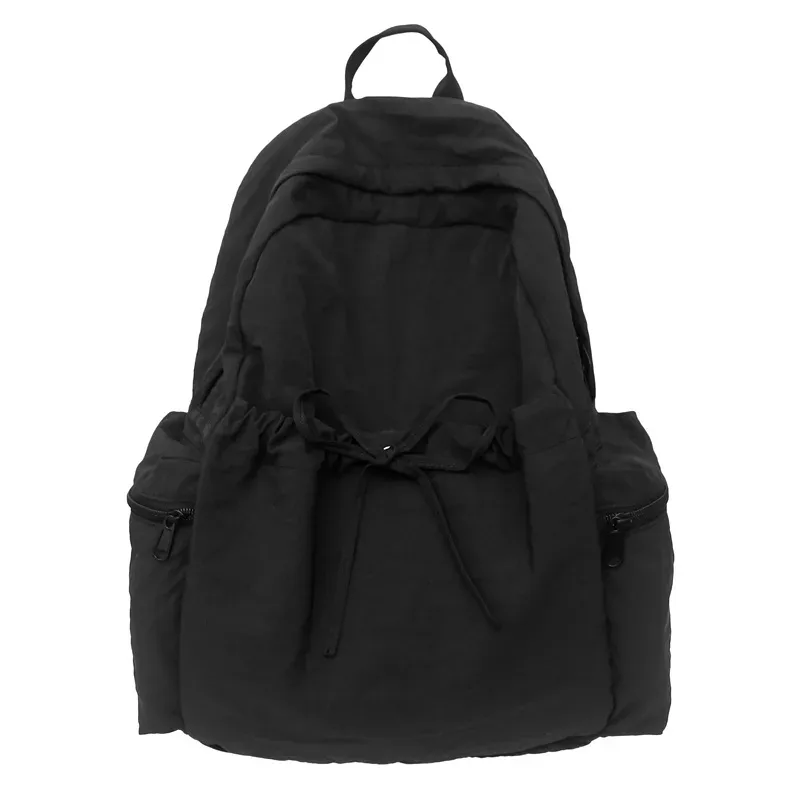 sac à dos de grande capacité avec nœud à cordon de serrage, simple et polyvalent, avec nom brodé personnalisé, sac à dos en nylon, cadeau 2025, nouveau