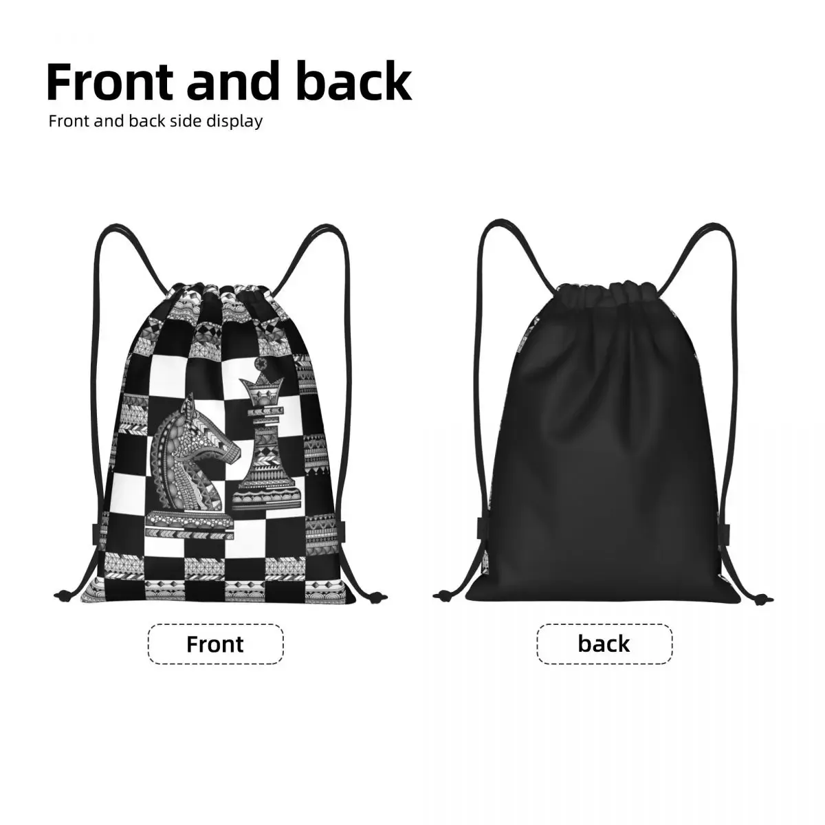 Sac à dos de proximité Wstring pour homme, chevalier explorez ecs et reine, sac à dos léger pour jeu de société, échiquier, salle de sport, sacs d'entraînement
