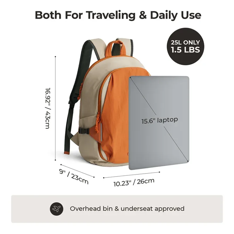 sac à dos de voyage bagsmart avec petit sac, grand sac à dos imperméable pour ordinateur portable de 15,6 pouces, sac à dos de week-end pour femme, sac à dos de cabine