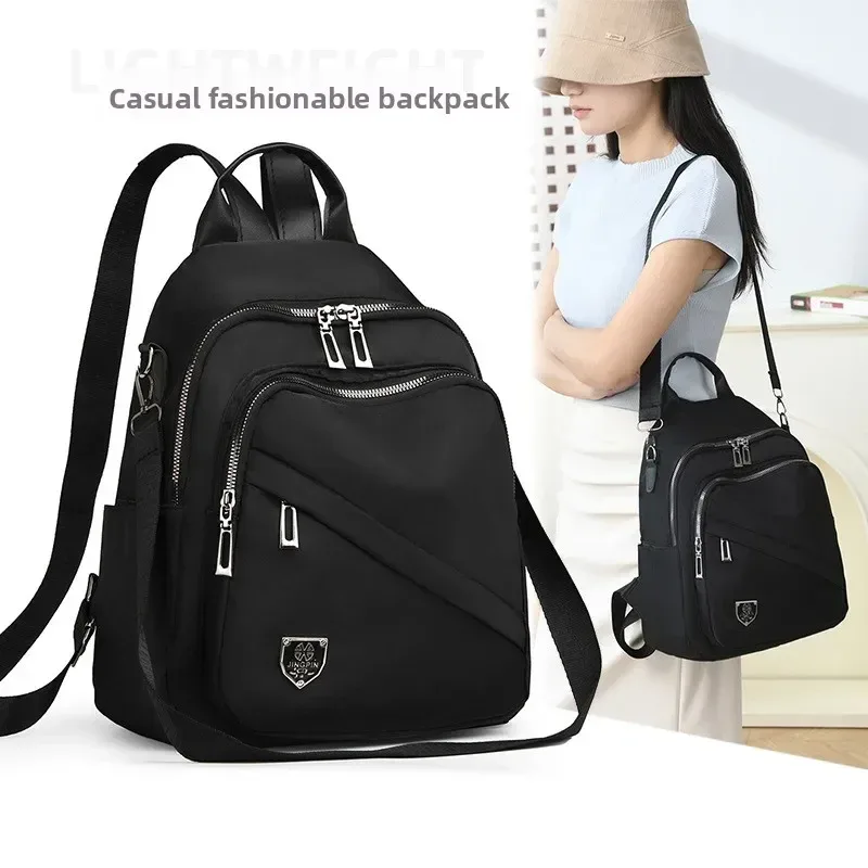 sac à dos décontracté pour femmes, sac de jour noir de grande capacité, nouveau sac à bandoulière tendance pour filles et dames