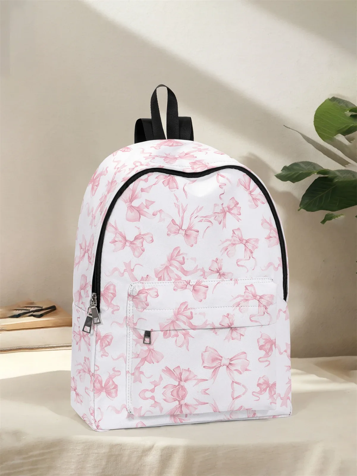 sac à dos à motif de nœud, nouveau modèle 2025, sac à dos de voyage décontracté, léger et simple.