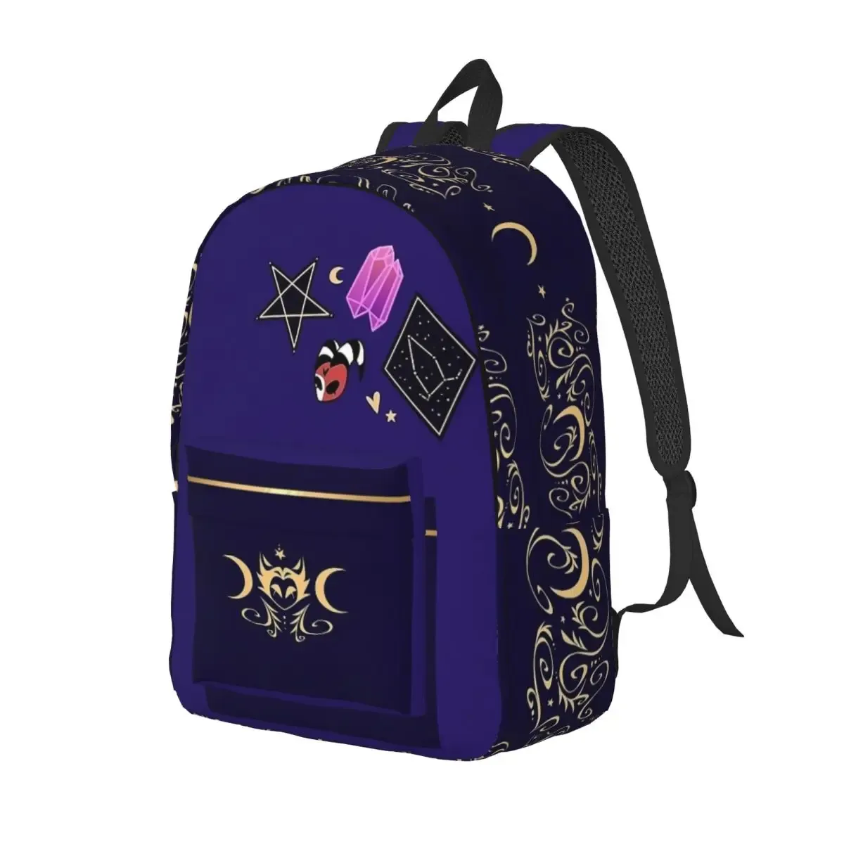 helluva stolas dessin animé sac à dos pour hommes femmes adolescent étudiant travail sac à dos collège sac à bandoulière cadeau