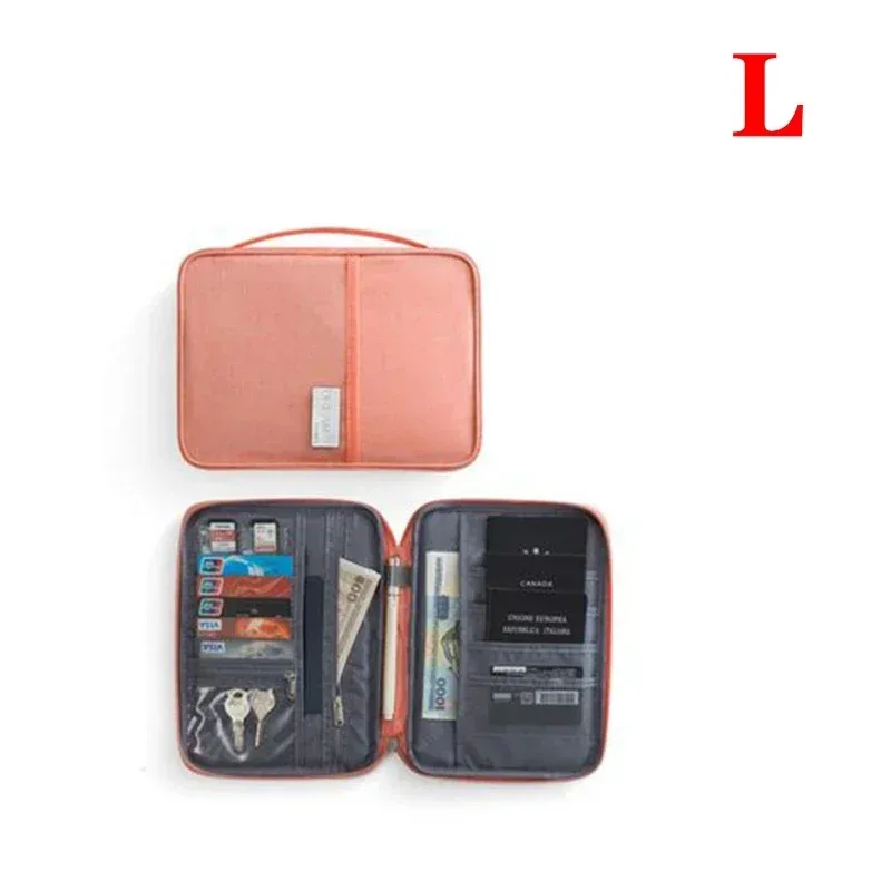 porte-passeport de voyage pour femmes et hommes, housse de protection, organisateur multifonction, étanche, organisateur de documents familiaux, sac d'accessoires de voyage