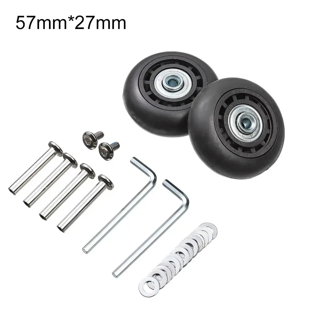 kit de réparation de roulettes de valise avec axe et roue directionnelle pour bagages, avec vis de fixation