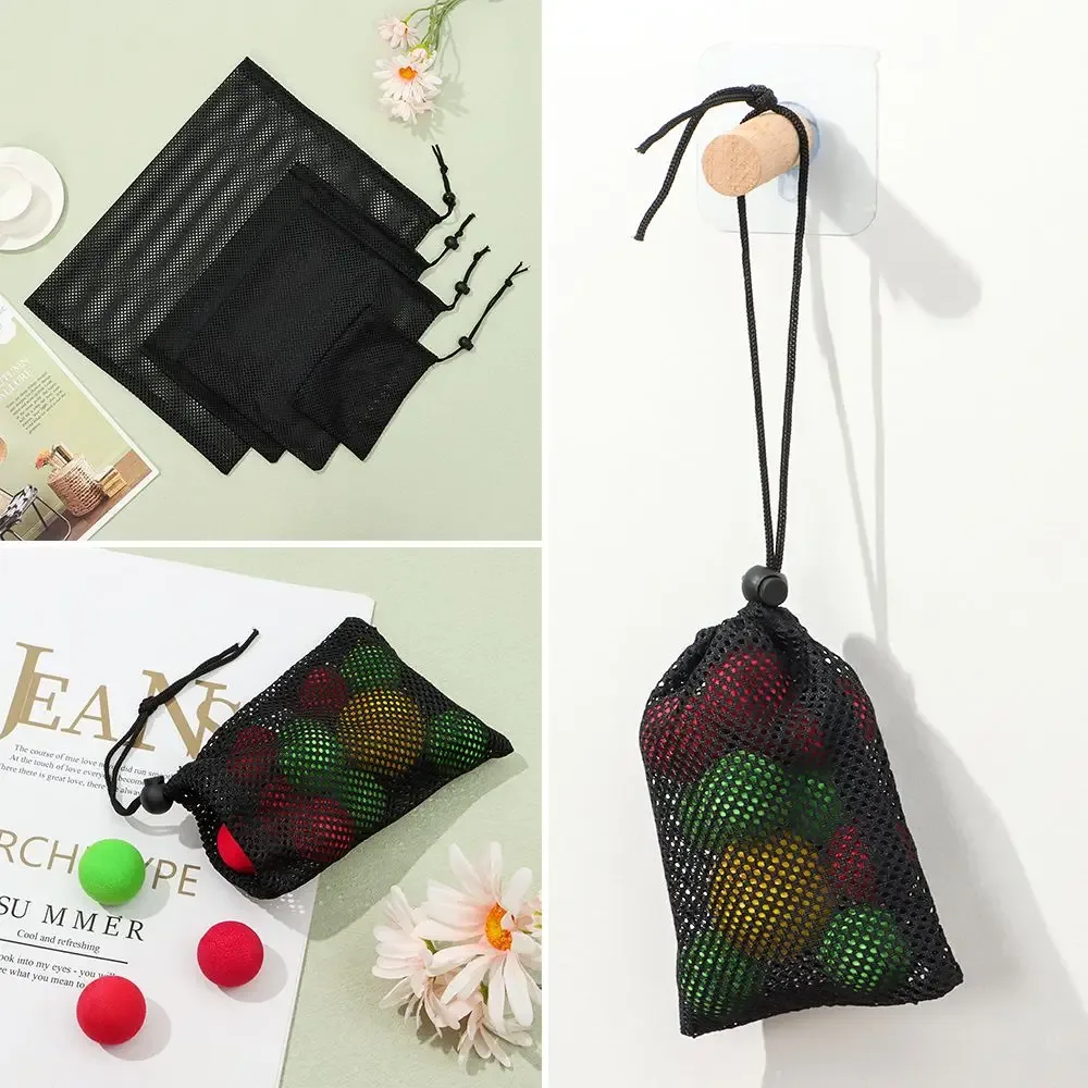 sac à linge polyvalent pour la maison en plein air, sac à cordon en maille, sac de rangement, sac de rangement