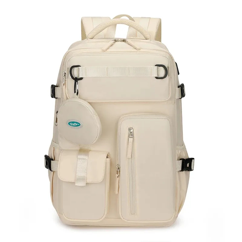 sac à dos étanche avec plusieurs poches, adapté aux voyages en plein air, sac à dos pour ordinateur portable de 15,6 pouces