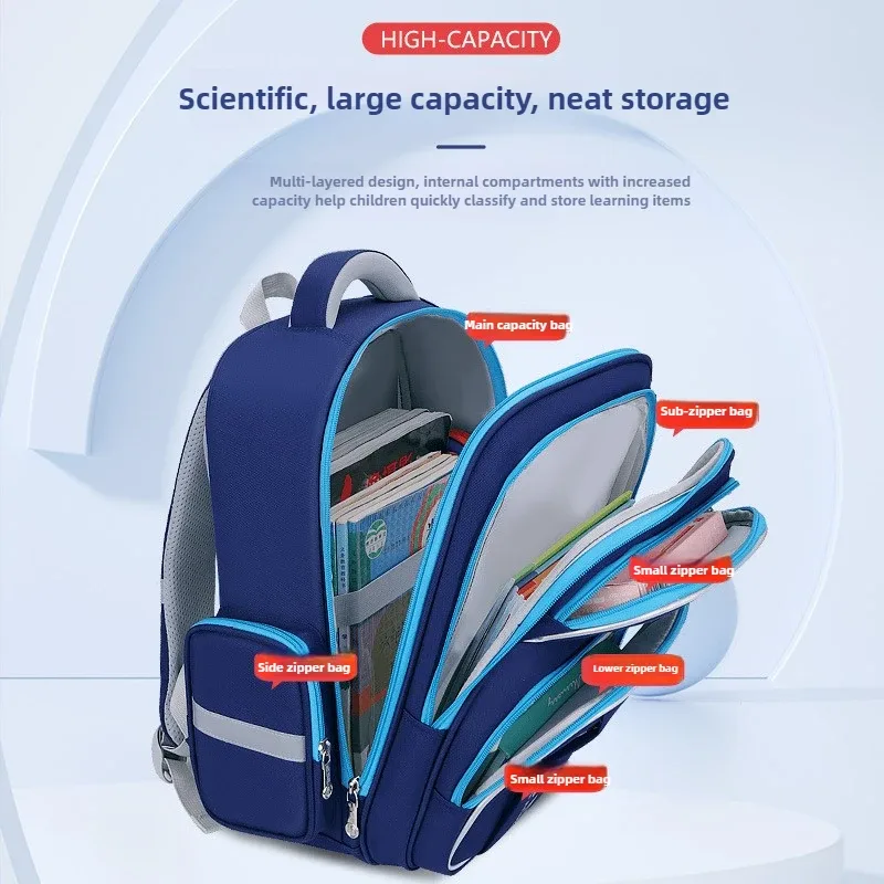 sac à dos d'école ergonomique pour adolescents, nouveau design, grande capacité, étanche, léger, protection de la colonne vertébrale pour étudiants de la 1re à la 3e à 6e année, 2025