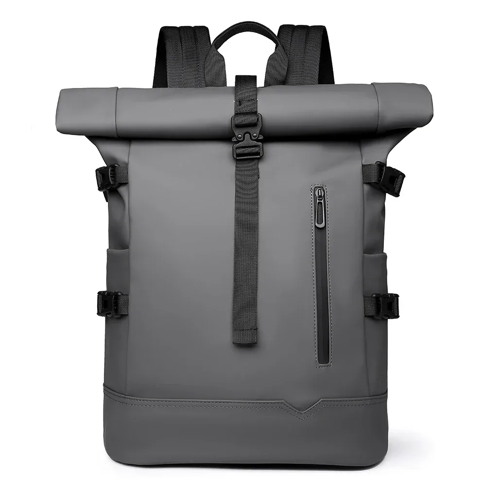 sac à dos d'extérieur imperméable et durable, haut en rouleau, à la mode, décontracté, pour randonnée, voyage, hommes et femmes, pour les déplacements quotidiens