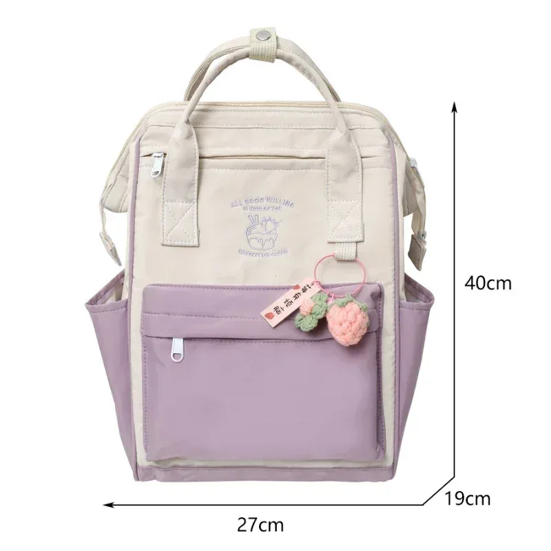 sac d'école de grande capacité pour lycéens, sac à dos étanche simple de couleur assortie, sac de rangement de voyage de loisirs rюкзак