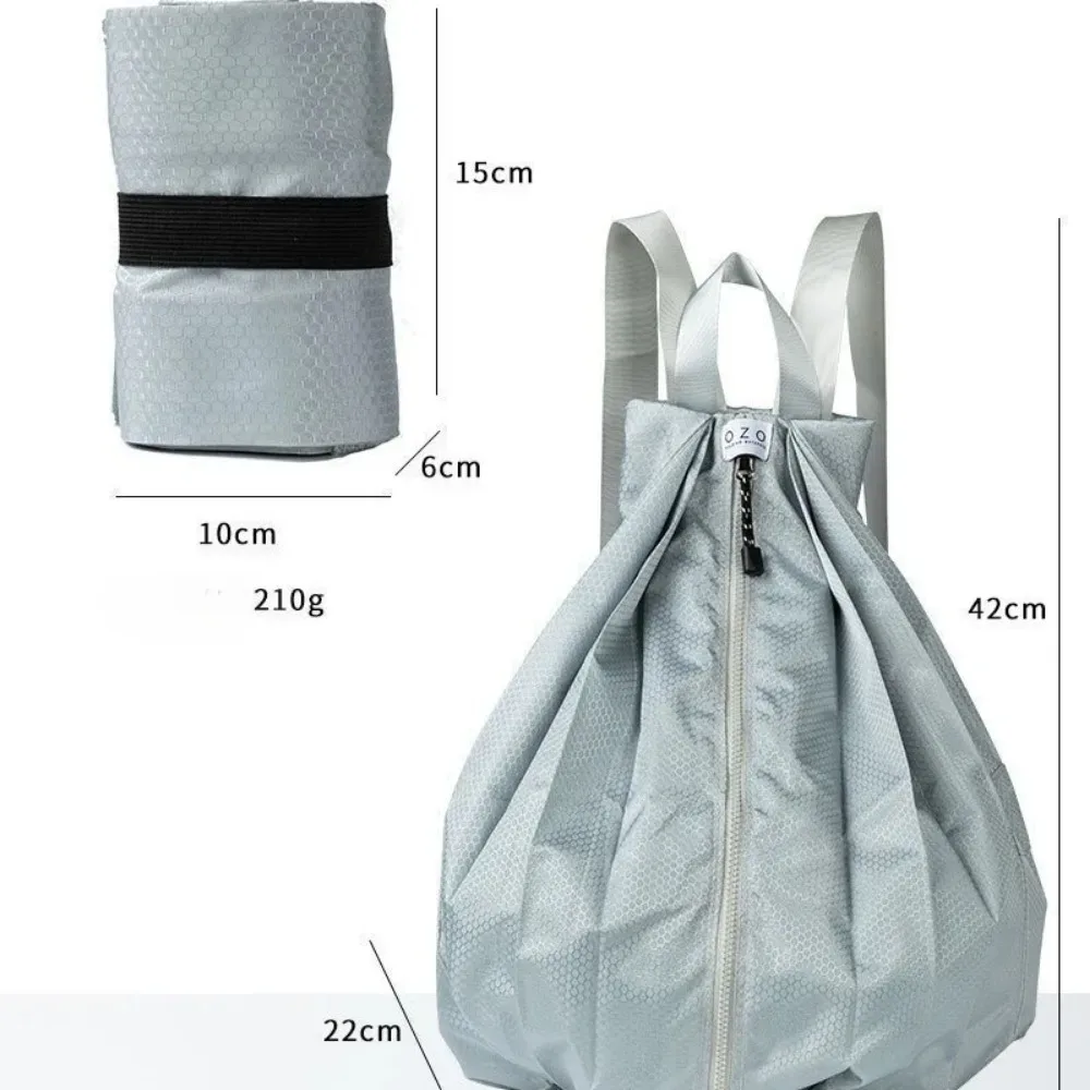 sac à dos pliable simple de grande capacité, pour voyages en plein air, pique-niques, camping, portable, épais, imperméable, sac à dos de sport pliable