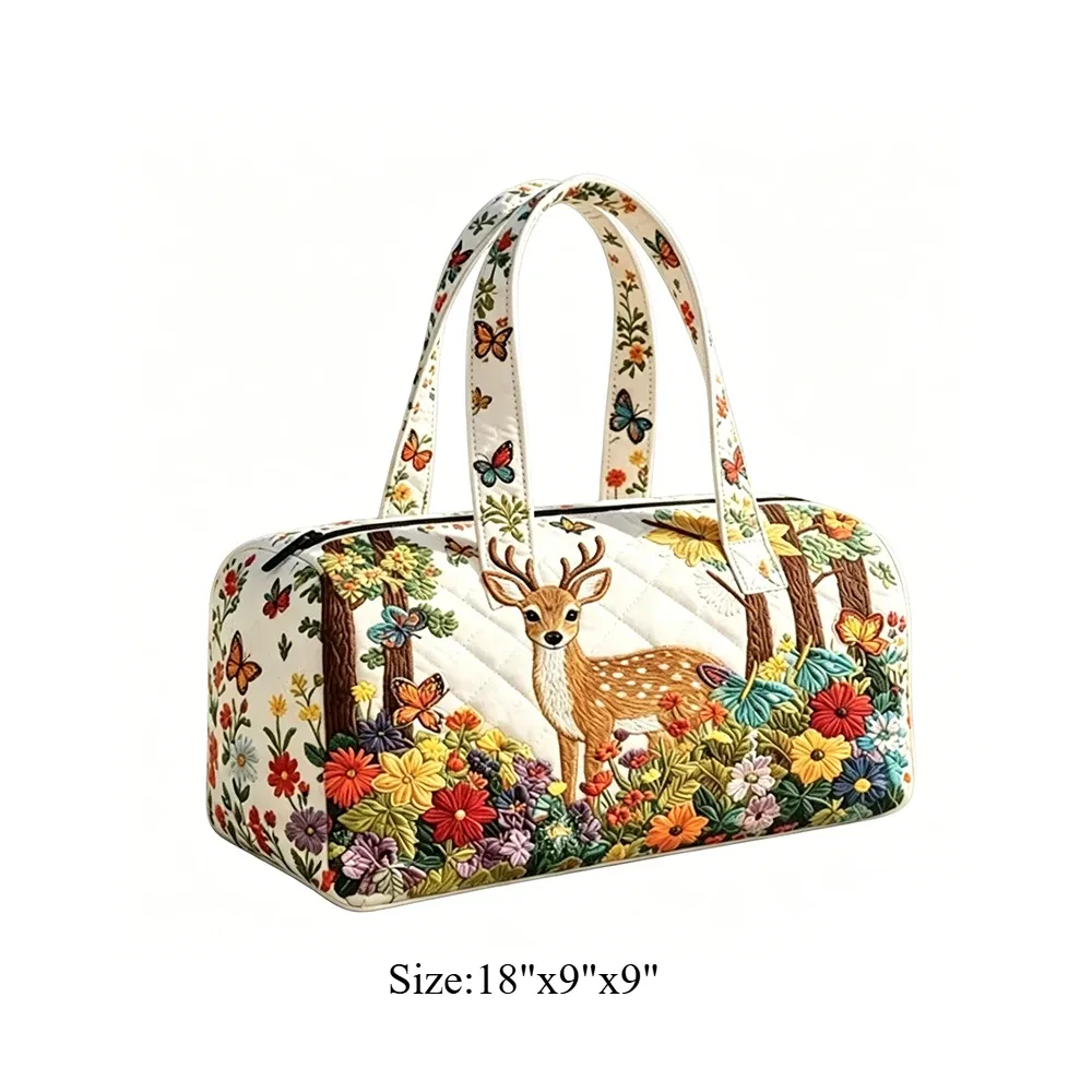 sac de voyage matelassé rose flamant rose, sac de voyage pour vacances d'été tropicales, bagage à main, sac de plage, de sport, avec un animal mignon