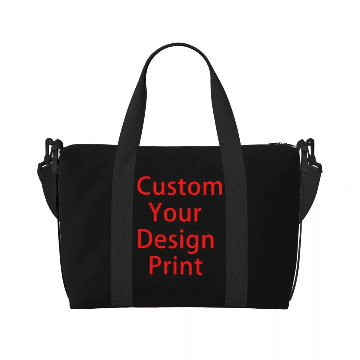 sac fourre-tout personnalisé pour femme, grande capacité, logo personnalisé imprimé, sac de voyage initié à la gym de plage