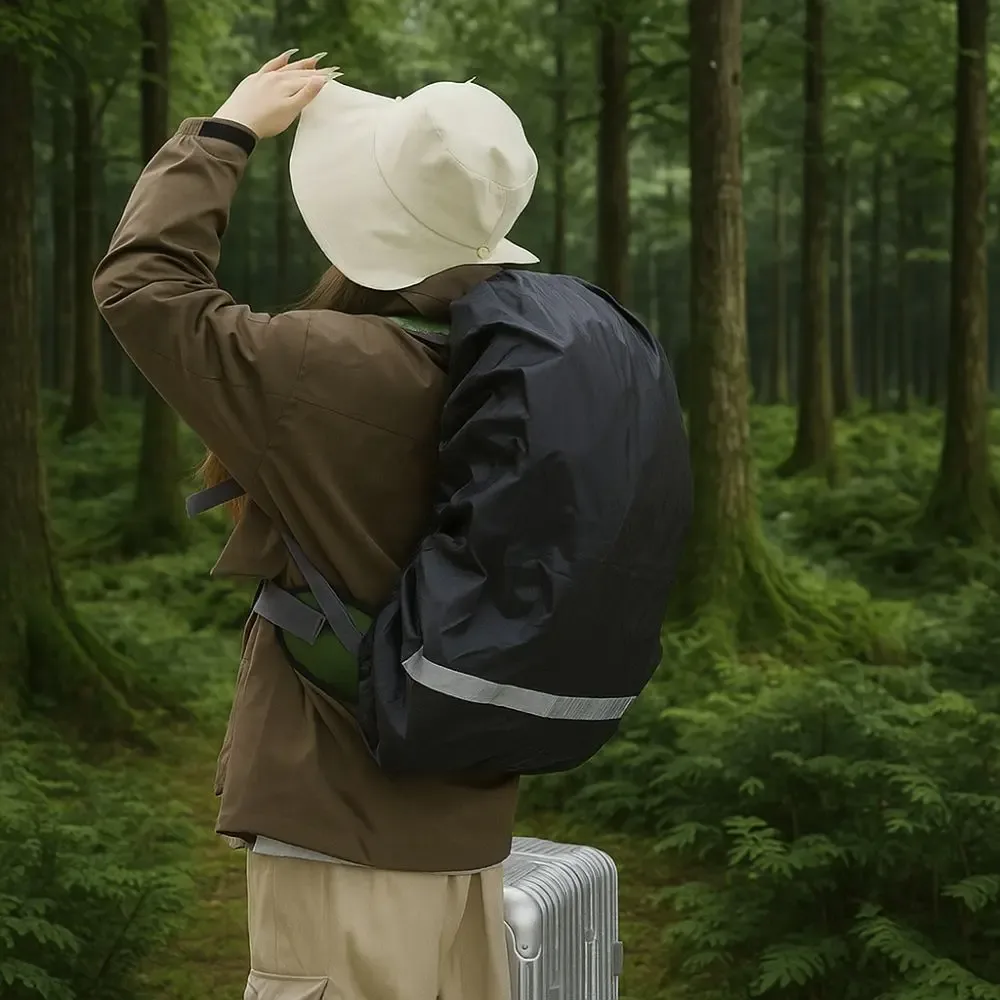 housse de pluie réfléchissante à double boucle, ajustable et élastique, pour sac de randonnée en tissu oxford, idéale pour les voyages