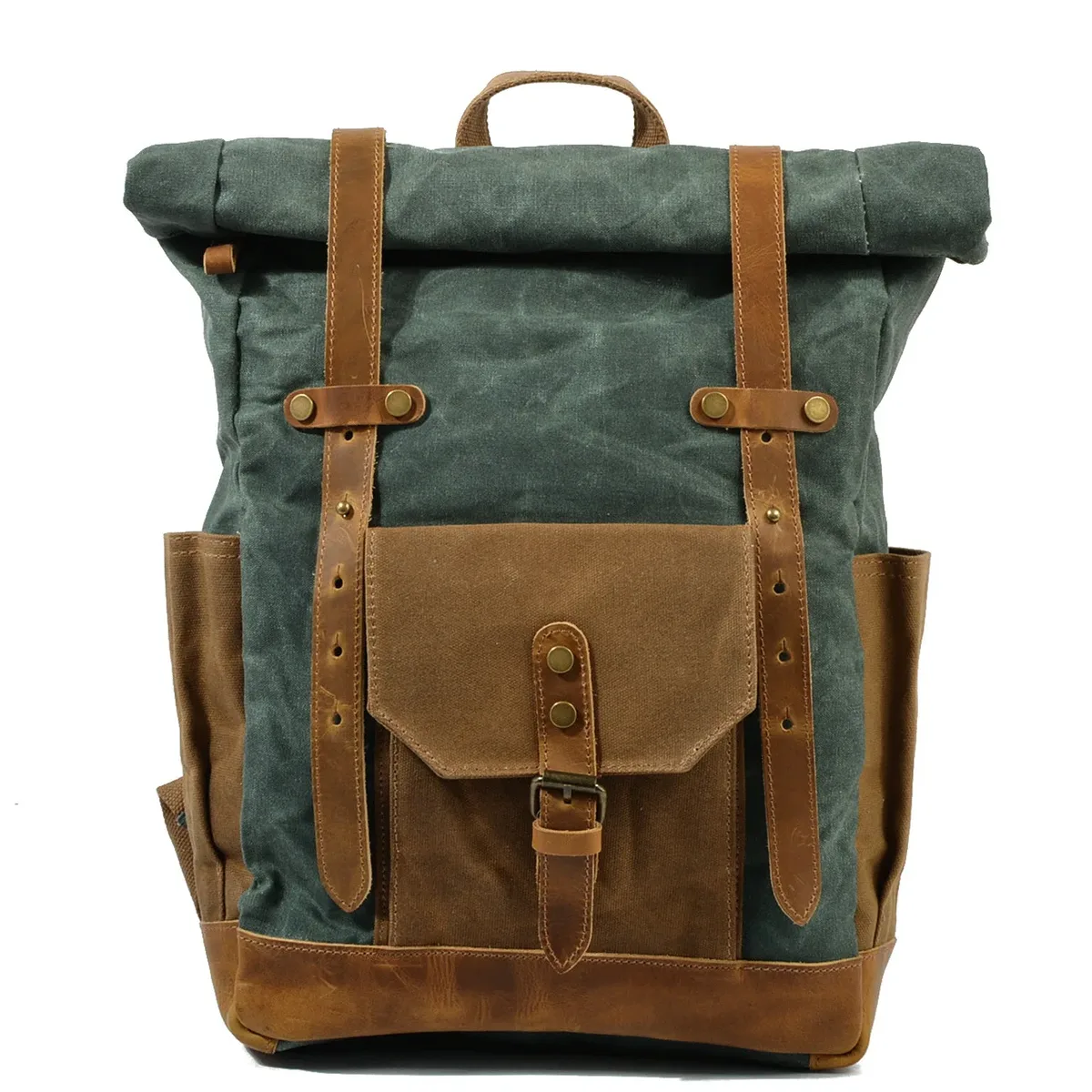 sac à dos en toile pour hommes, loisirs de plein air, simple et pratique, grande capacité, sac d'alpinisme, sac de voyage pour hommes
