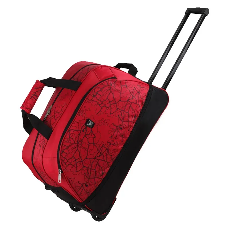 oiwas sac de voyage pliable, sac de voyage à roulettes, valise à roulettes pour femmes et hommes, sacs de voyage avec roulettes, sac à main de bonne qualité