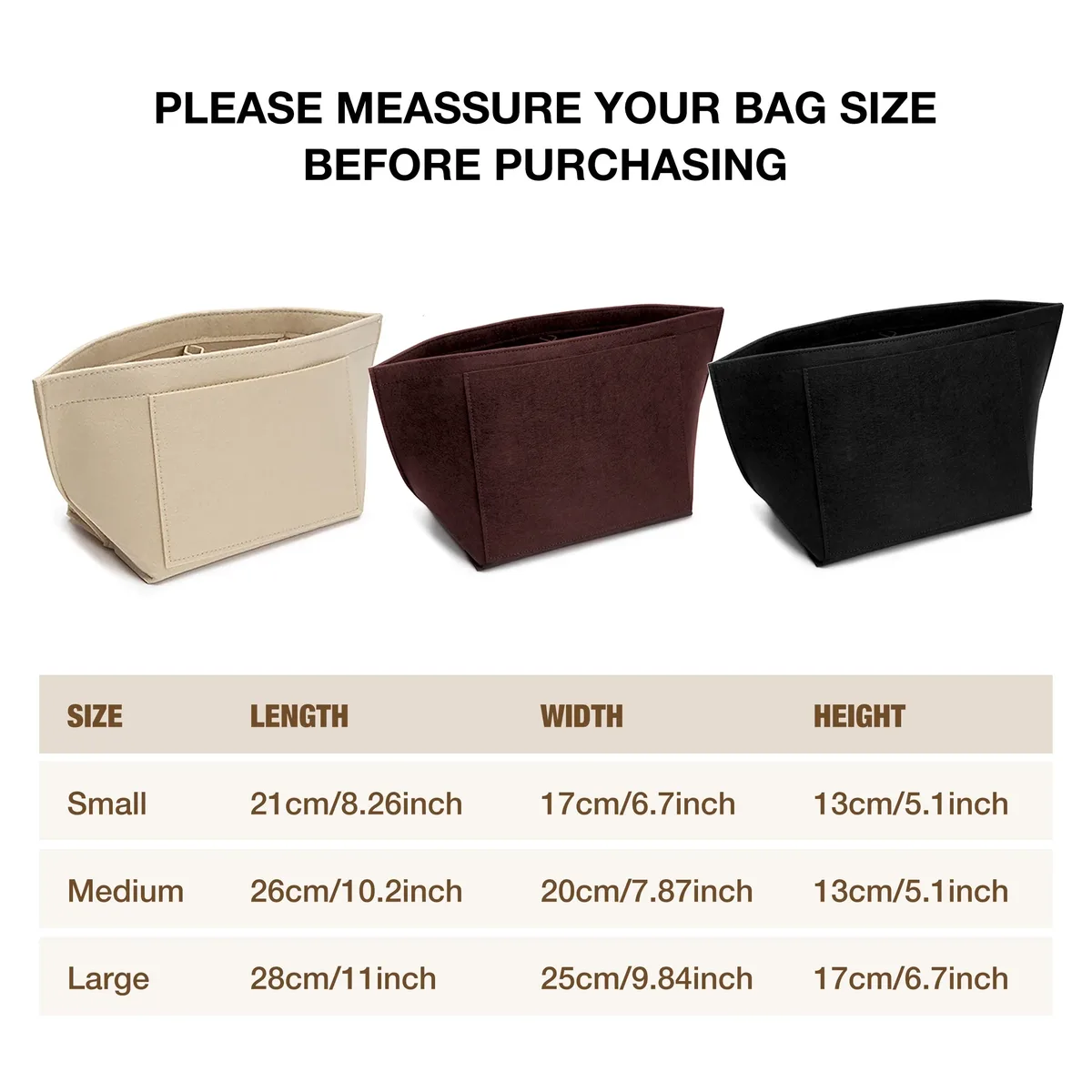 sac à insérer en feutre adapté au sac à main longchamp, sac de doublure en tissu feutré, sac de maquillage, support de voyage, organisateur de sac à main portable