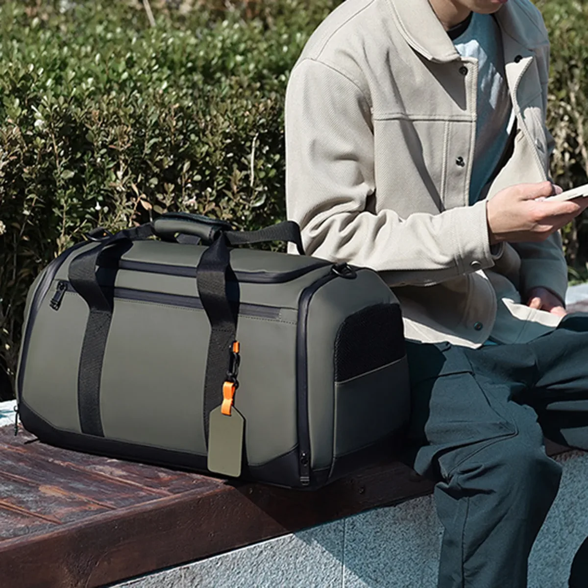 sac de voyage de grande capacité, sac de rangement unisexe pour le sport et la gym, avec plusieurs poches pour les hommes et les femmes, pour le matériel de sport