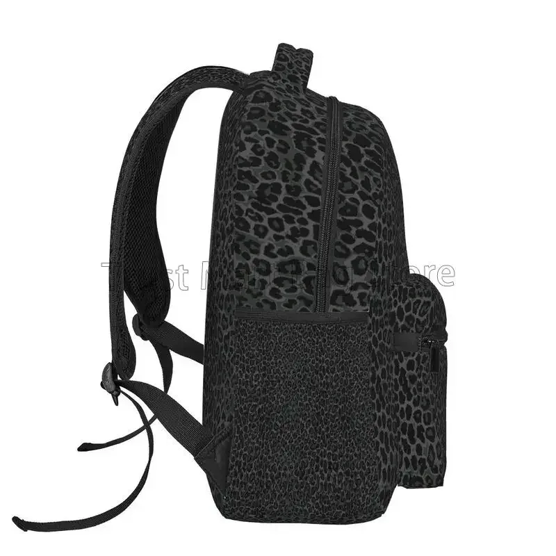 sacs à dos de voyage imprimés léopard noir, sac d'école léger, sac à livres pour étudiants, sac à dos unisexe pour ordinateur portable, pour voyage, randonnée, camping