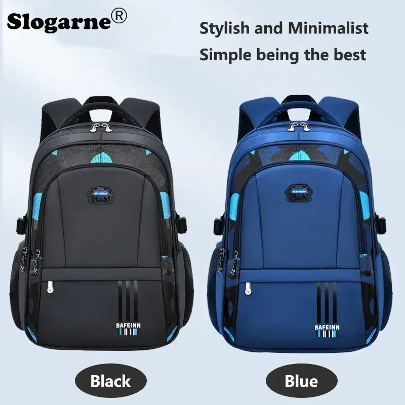 cartable pour élèves du primaire et du collège, sac à dos léger de grande capacité pour garçons, soulagement de la charge, protection de la colonne vertébrale