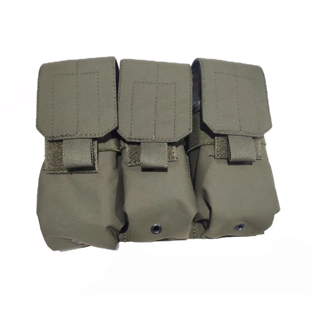 sac de rangement tactique triple pour accessoires d'extérieur, sac d'accessoires pour gilet molle
