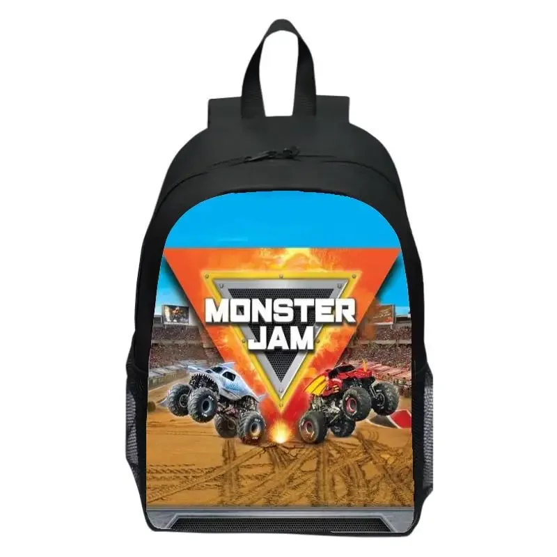monster jam truck sac à dos pour enfants sac à dos d'école primaire sac à dos de maternelle étudiants masculins et féminins