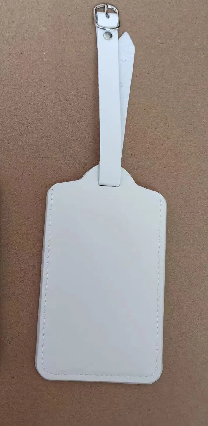étiquette de bagage en cuir pu pour femmes et hommes, accessoires de voyage, porte-nom et adresse pour valise, étiquette d'embarquement portable