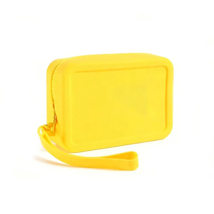 trousse de maquillage de voyage en silicone résistante à l'usure, adaptée aux cosmétiques et aux articles de toilette, réutilisable, facile à nettoyer, idéale pour les voyages et l'usage quotidien - cadeau de vacances parfait pour les femmes, les voyageuses et les passionnées de maquillage